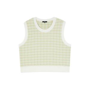 [랩]체크유넥 니트조끼(AQ1KVS80)