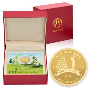 순금 코인 골프기념케이스 11.25g 24K 이븐파 싱글