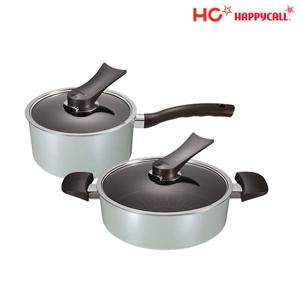 [HC해피콜] 뉴버던트 티타늄 IH 냄비 2종B (편수18,전골24)