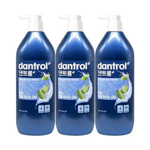 댄트롤 쿨링 멘톨 탄산수 샴푸 820ml 3개팩