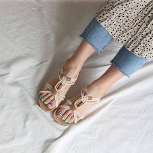 여성 여름 치마 샌들 끈샌들 웨지샌들 데일리 슈즈
