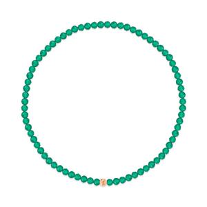 [비앤비골드] 14K 쁘띠 컷팅볼 그린오닉스 소원 팔찌 CHB41119