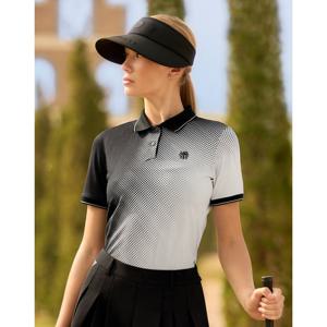 닥스 골프 여성 25SS INHERITANCE 블랙 인헤리턴스 그라데이션 패턴 티셔츠 DNTS5B556BK