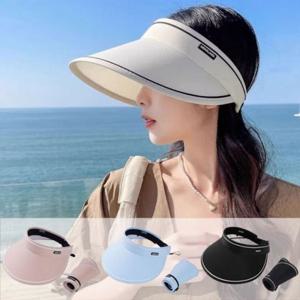 휴대용 자외선차단 썬캡 여성 햇빛가리개 롤업 담을고