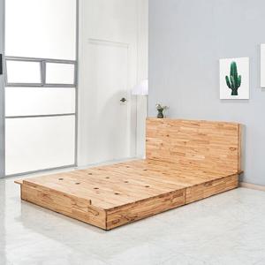 착불 캘리 참죽원목 민판헤드 평상형 침대프레임S