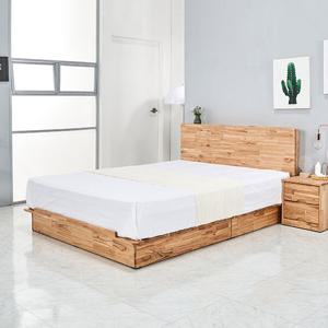 착불 캘리 참죽원목 민판헤드 평상형 침대프레임Q