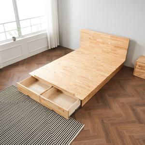 착불 캘리 참죽원목 민판헤드 후면 서랍형 침대프레임SS