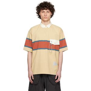 25 FW 앤드 원더 남성 옐로우 Gramicci 테크 럭비 폴로 셔츠 252817M212001