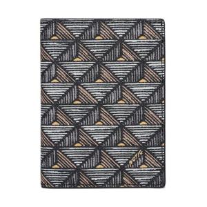 [노티그]피라미드패턴 카드지갑 세로형 블랙