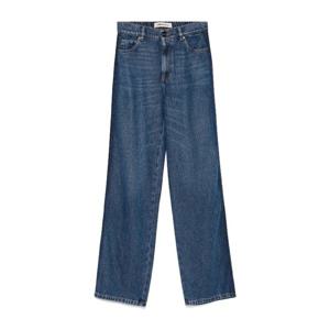 세미꾸띄르 하이웨이스트 와이드 데님 진 Y5SY05 JNS43 LAVAGGI