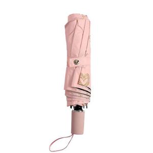 하트뷰 UV차단 양산겸 우산 접이식 3단 암막우산 핑크