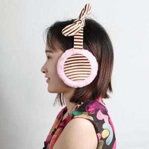 핑크 머리띠귀마개 / 겨울 방한 털귀마개