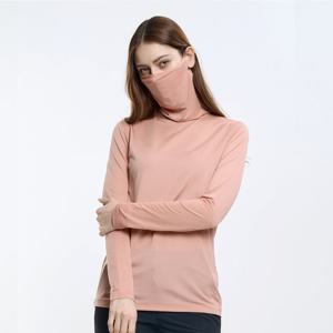 투엘라 썬쉴드 여성 냉감 마스크넥 긴팔 티셔츠(W6ST13)