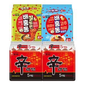 신라면 10입 + 배홍동 비빔면 4입 + 배홍동 칼빔면 4입