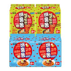 농심 배홍동 칼빔면 8입 + 배홍동 비빔면 8입(총16봉)
