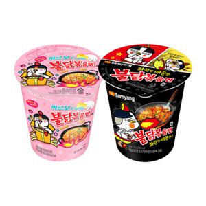 불닭볶음면컵 6입 + 까르보불닭볶음면컵 6입