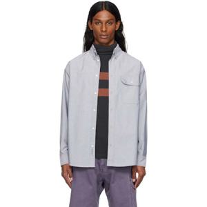 25 FW Gramicci 남성 블랙 옥스포드 스탠스 셔츠 252565M192000