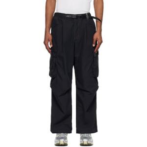 25 FW 앤드 원더 남성 블랙 Gramicci 밀리터리 와이드 카고 팬츠 252817M188000