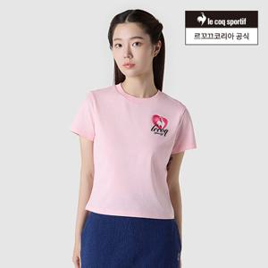 [르꼬끄공식] 여성 스몰 그래픽 레귤러핏 반팔티 (QQ222ORS54)