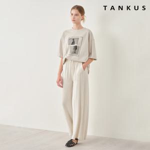 [탱커스]허리 밴딩 끈 롱 팬츠 (TX2PT008L0)