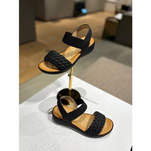 베어파우 HILTON III 여성 샌들 경량 웨지 블랙 K2783001RB-W