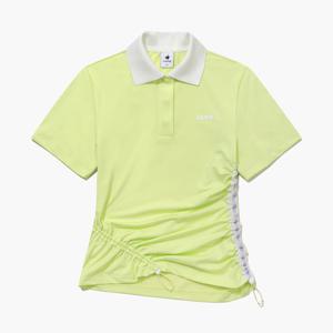 [르꼬끄골프] 여성 메쉬 테이프 포인트 반팔 카라 티셔츠 (GQ122LTS38)