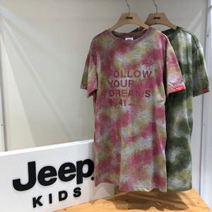 [지프키즈]물나염 글리터 레터링 반팔 면모달 원피스 KM2TSF258 GB