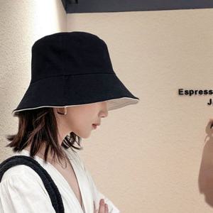 남녀공용 사파리 피크닉 캠핑 무지 벙거지 모자 양면