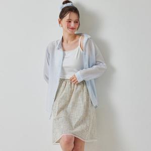 [포커스][3종SET]시스루블라우스+나시+슈슈 PBBF5M3BL5211