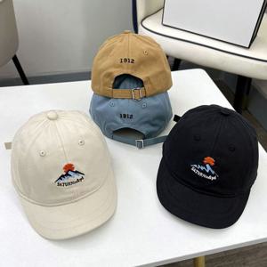 남녀 빈티지 스타일 심플 숏챙 마운틴 볼캡 야구모자