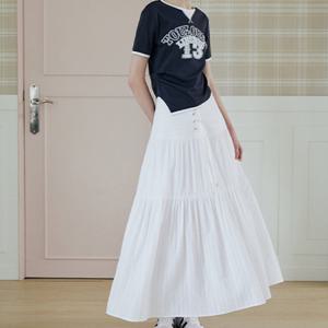 [에고이스트][BLUE LABEL] 레이스업 보헤미안 롱 스커트 (ER2OSK07)