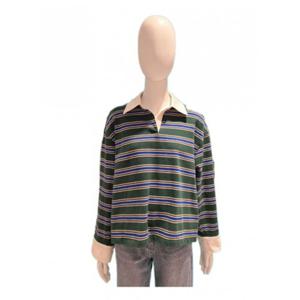 [ZOOC] 루즈핏 스트라이프 피케 티셔츠 (Z251MSM011)