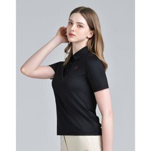 닥스 골프 여성 25SS INHERITANCE 블랙 인헤리턴스 자카드 나글란 절개 티셔츠 DNTS5B557BK