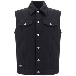 (명품) 프라다 불 데님 베스트 GEB235 1ZFB