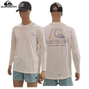 [퀵실버] UPF 50+ 헤리티지 긴팔 래쉬가드 QF21RS040_OWH