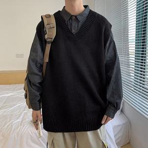 [모로엠] 남성 루즈핏 베스트 니트 DMC-KN-QCC914