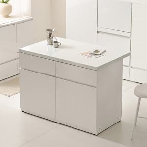 나무뜰 시오 E0 이지수납 광파오븐 인조대리석 아일랜드 홈바 식탁 렌지대 수납장 1200X750 YDF272C (착불)