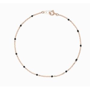 [로이드] 주문제작 컬러 볼 체인 블랙 14k 팔찌 LWB2106BG