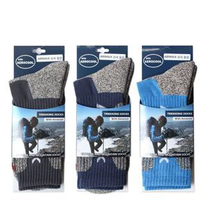 에어워크 남성 에어로쿨 등산 중목 양말 1족