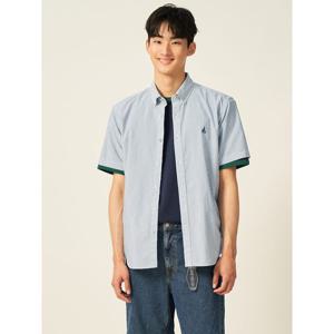 [빈폴멘] 시어서커 스트라이프 반소매 셔츠 네이비 (BC5465C45R)