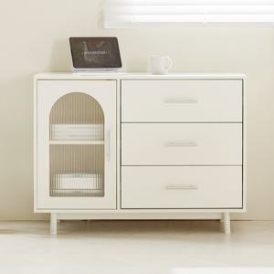 웰퍼니쳐 베스퍼 유리도어 1도어 수납장 1400