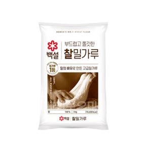 CJ 백설 찰밀가루 3kg