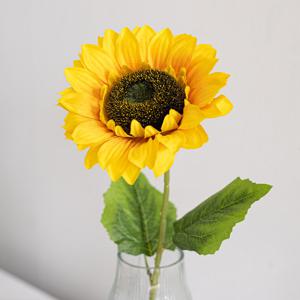 해바라기 조화 1대 가지 60cm 인테리어 꽃 장식 소품 금전화 풍수