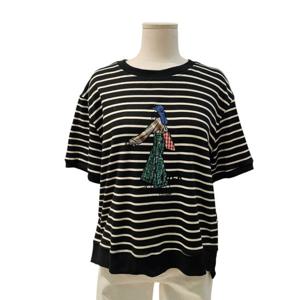 [꾸즈]소녀스트라이프 티셔츠(TS454T6-LM)