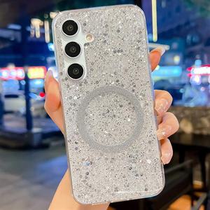 갤럭시A34 5G A346 맥세이프 럭셔리 글리터 펄 심플 젤리 케이스