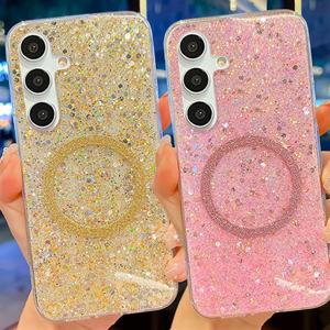 갤럭시A36 5G A366 맥세이프 럭셔리 글리터 펄 심플 젤리 케이스