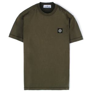 25SS 스톤 가슴패치라운드반팔티 카키 K1S152100039 S0013 V0054