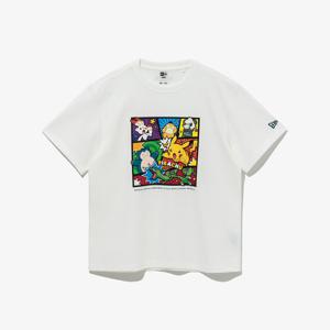 [뉴에라키즈]14733466 포켓몬 카툰 티셔츠 오프 화이트