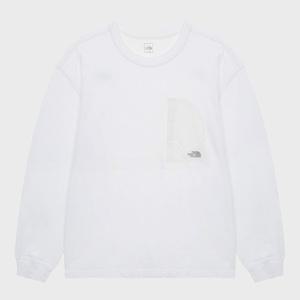 [노스페이스] 남성 도미 긴팔 티셔츠 NT7TR04B_WHT