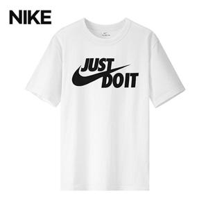 나이키 저스트두잇 스우시 남자 여성 기본 반팔티셔츠 화이트 AR5006-100